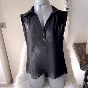 Bebe Black Chiffon top